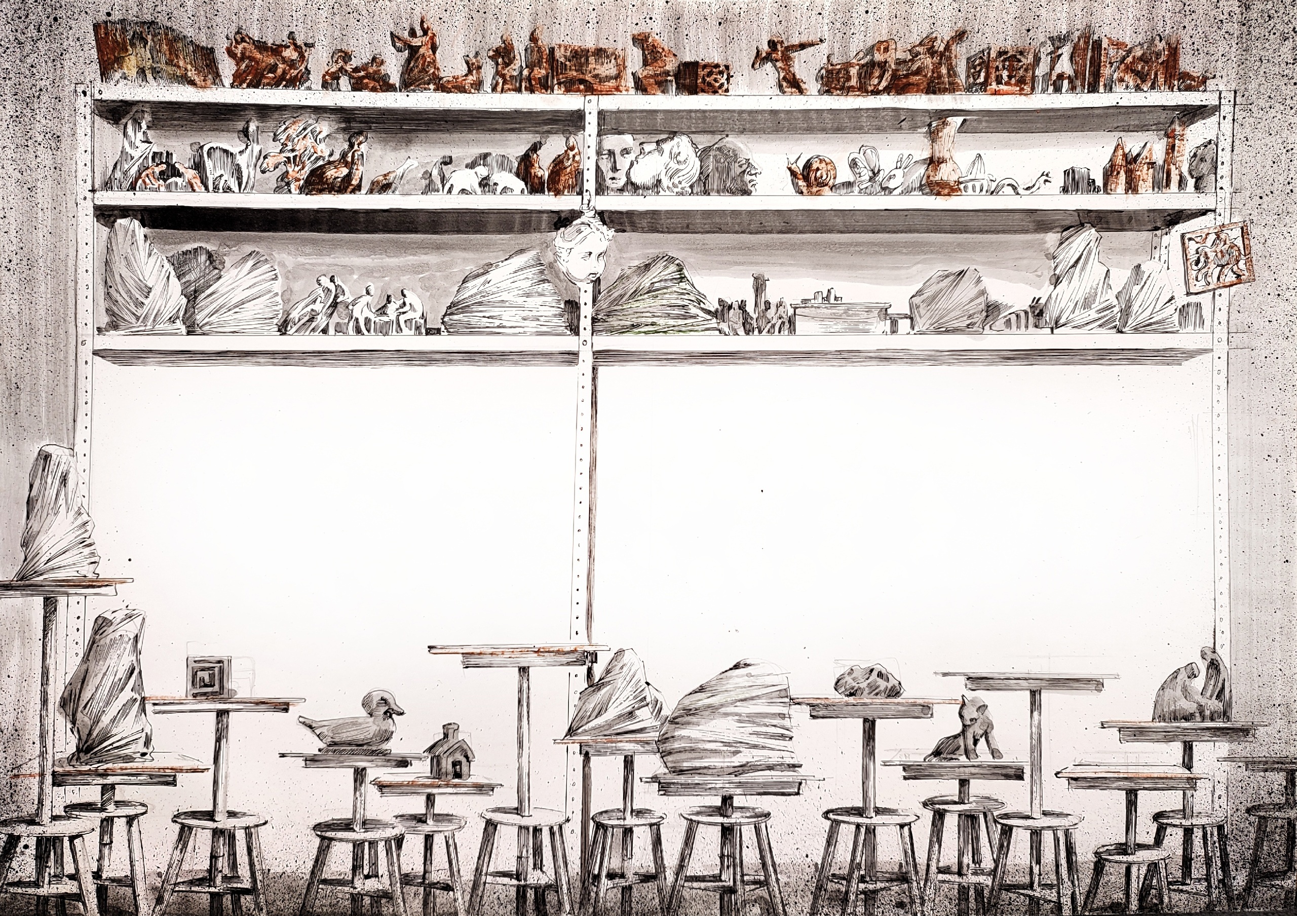 В классе лепки