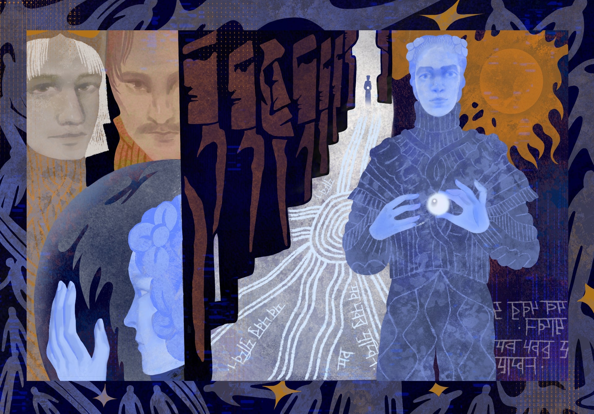 Иллюстрация по роману "Аэлита" Алексея Толстого