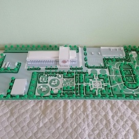 Макет здания и территории