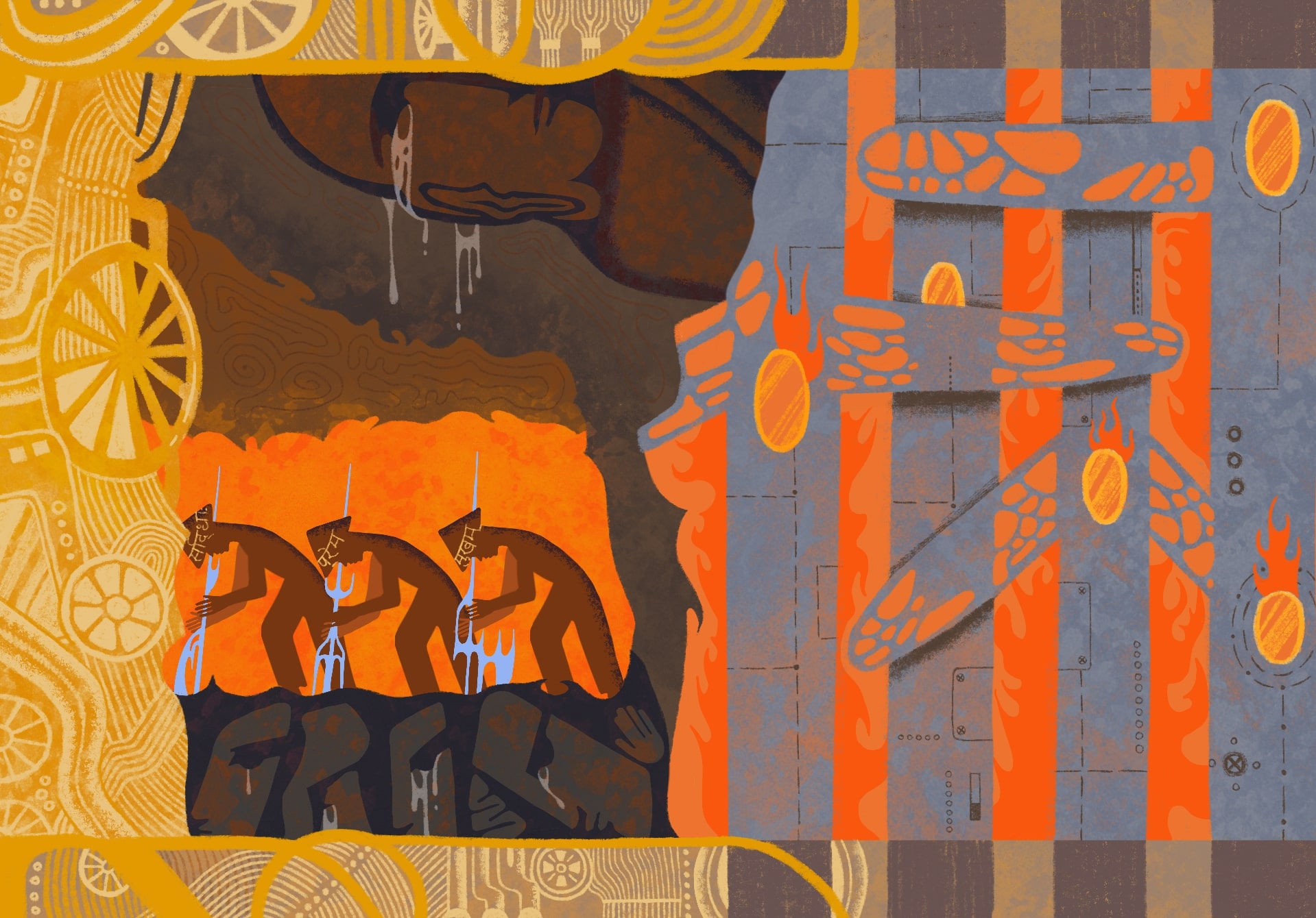 Иллюстрация по роману "Аэлита" Алексея Толстого