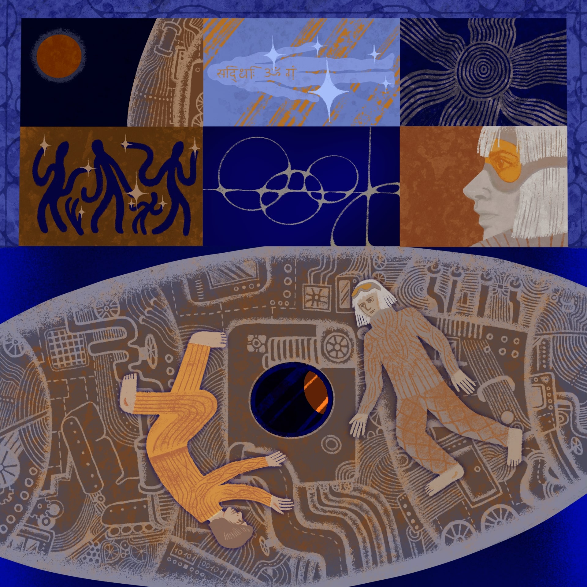 Иллюстрация по роману "Аэлита" Алексея Толстого