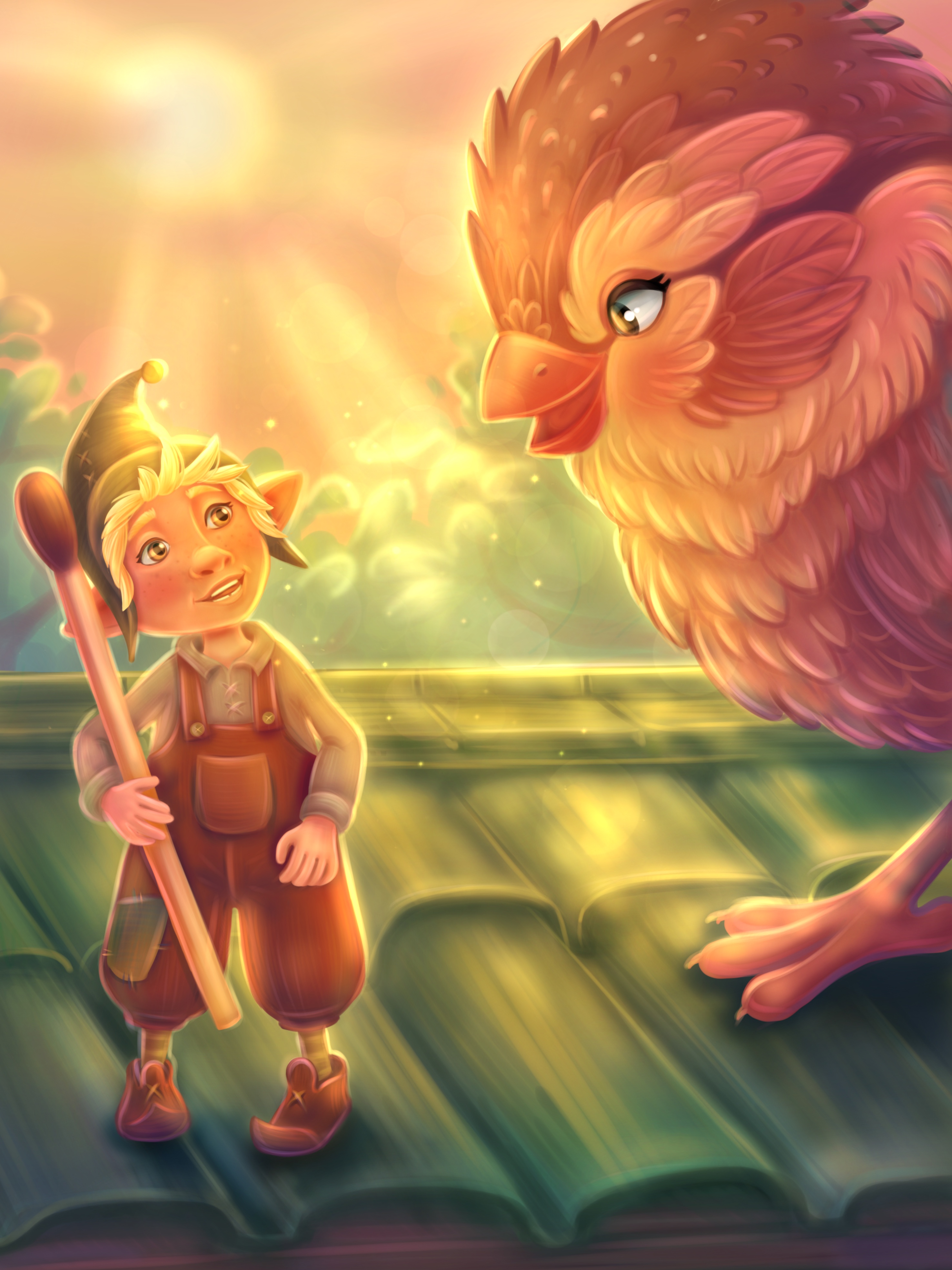 Кивихилли-человечик райфолли ,живущий в печной трубе