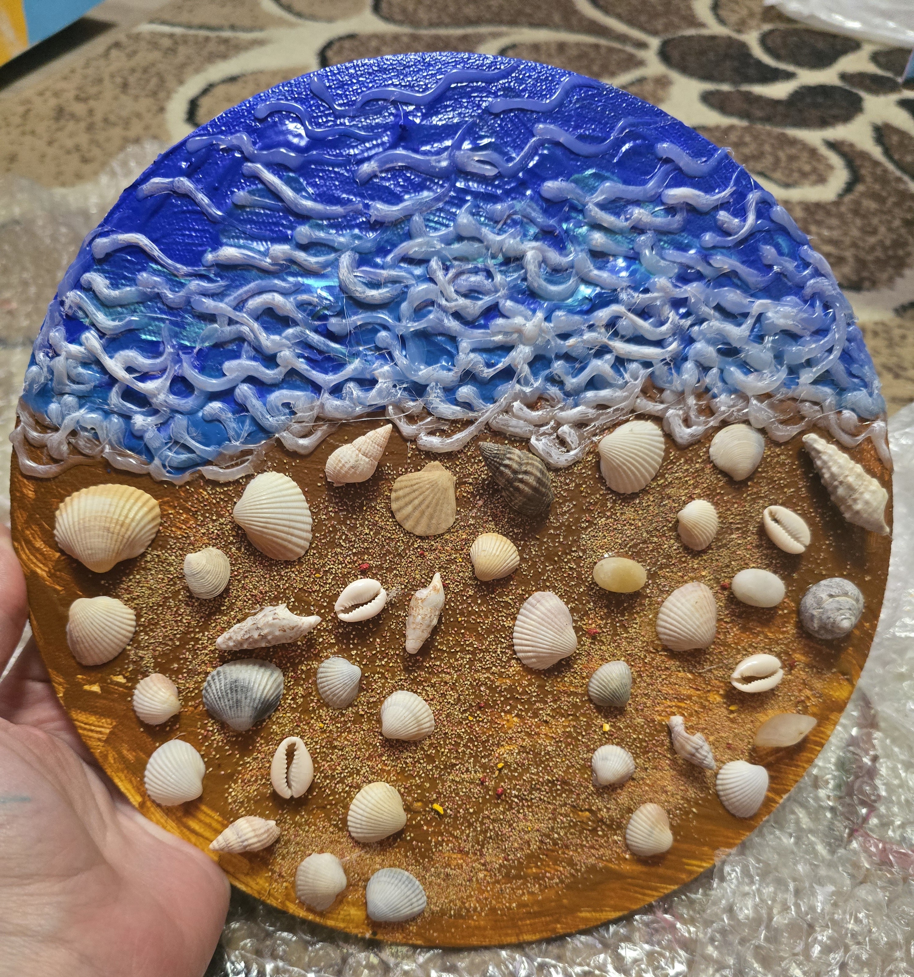 Объёмная картина акрилом, море