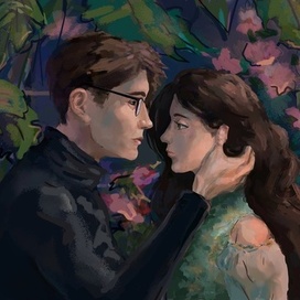 Влюбленные в саду