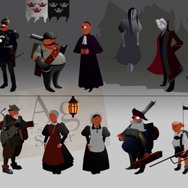 FCANo.4C Ролевые персонажи фэнтезийного квеста.