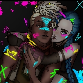 Arcane. Jinx & Ekko 