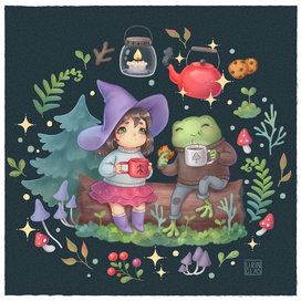 Пикник в лесу.