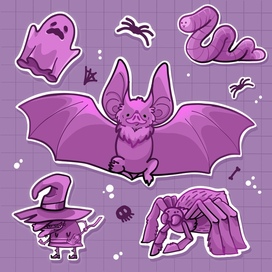 Halloween stickers