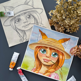 Девочка лиса