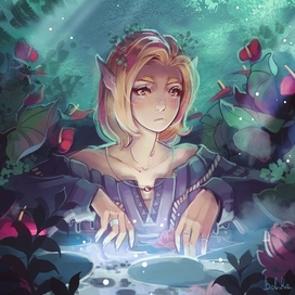 Купание лесного эльфа