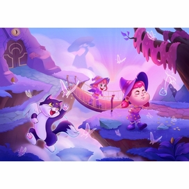 Иллюстрация "Приключение ведьмочек"