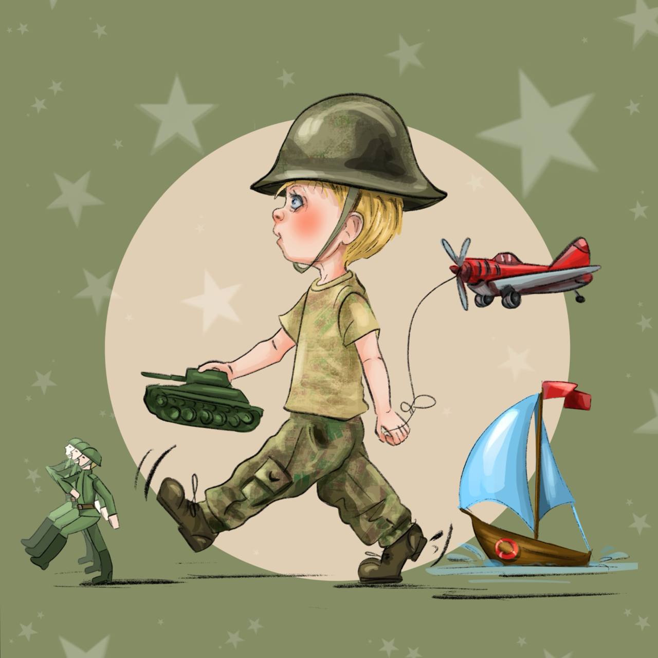 Открытка 23 февраля