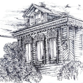 Дом в Нерехте. Деревянное кружево.