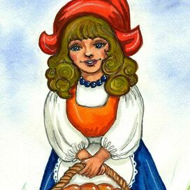 Девушка с корзинкой:)