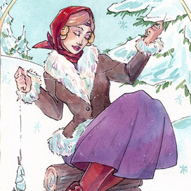 Открытка "Зима"