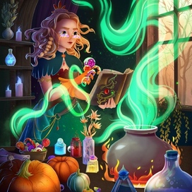 Ведьма колдует