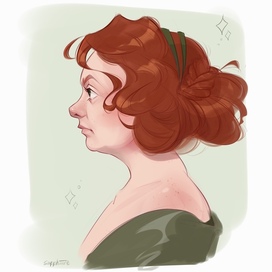 Профиль девушки 