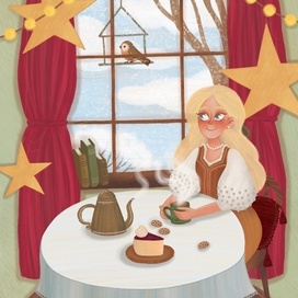 С чашкой какао