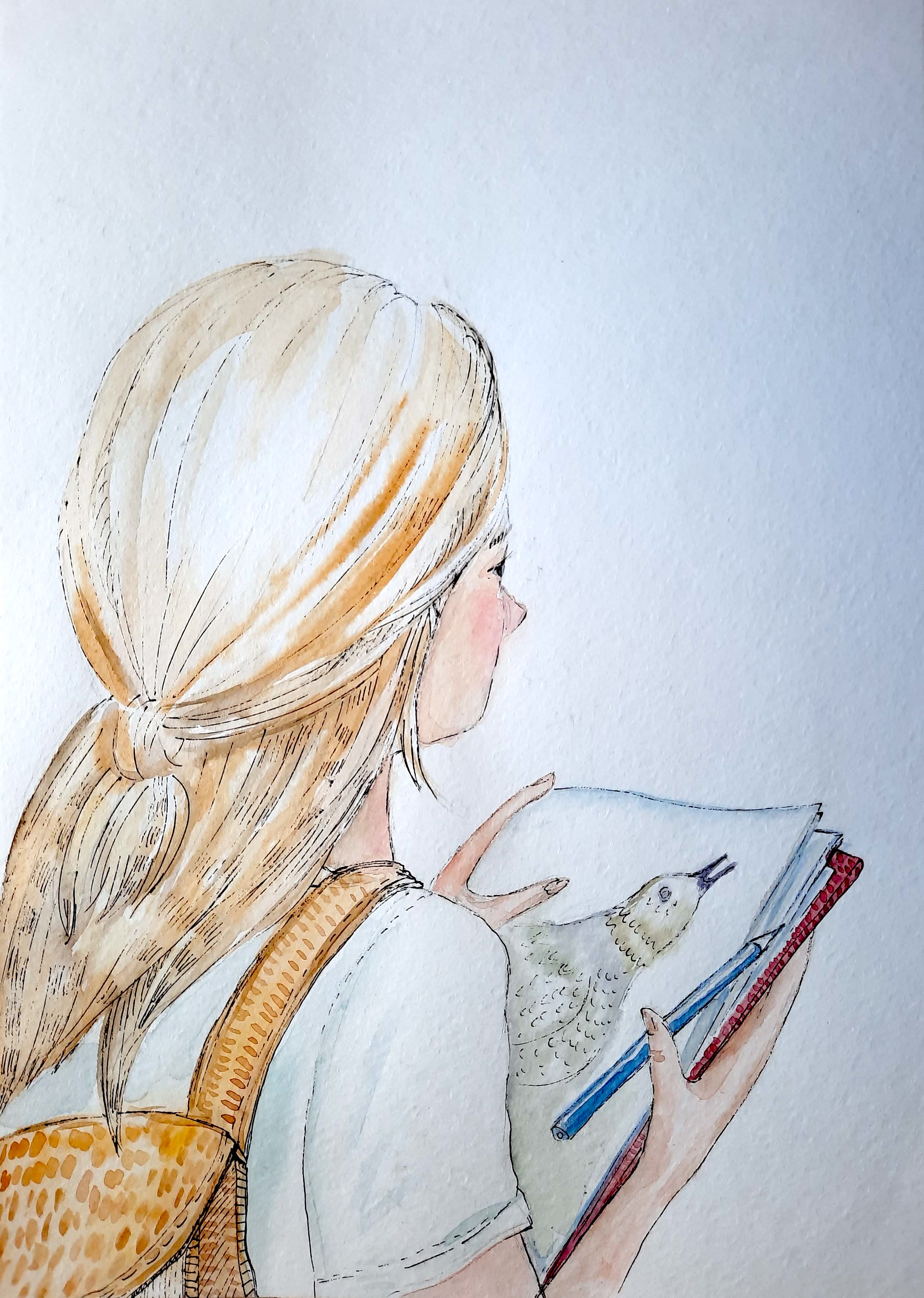 Иллюстрация к повести Девочка с Марса