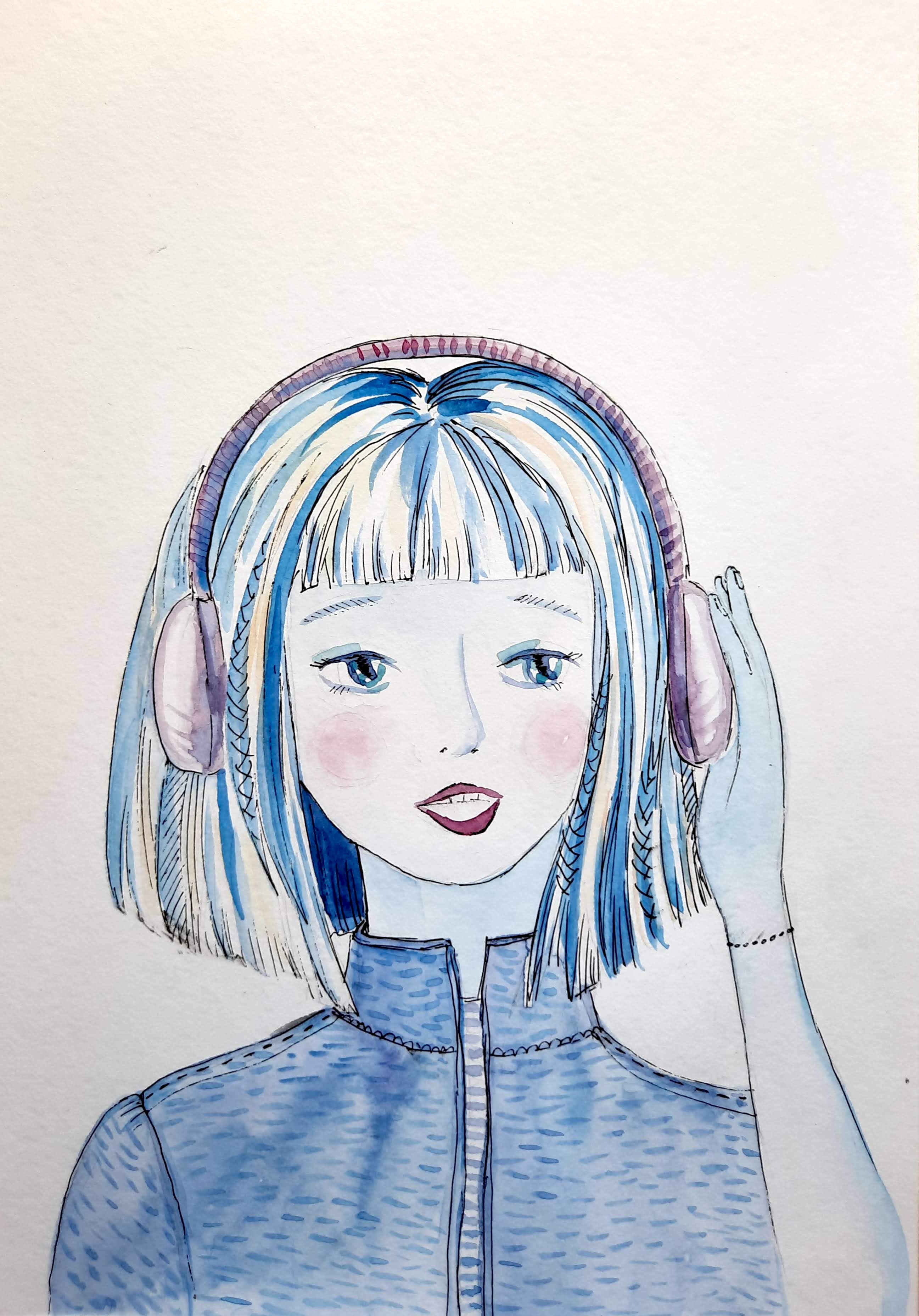 Иллюстрация к повести Девочка с Марса