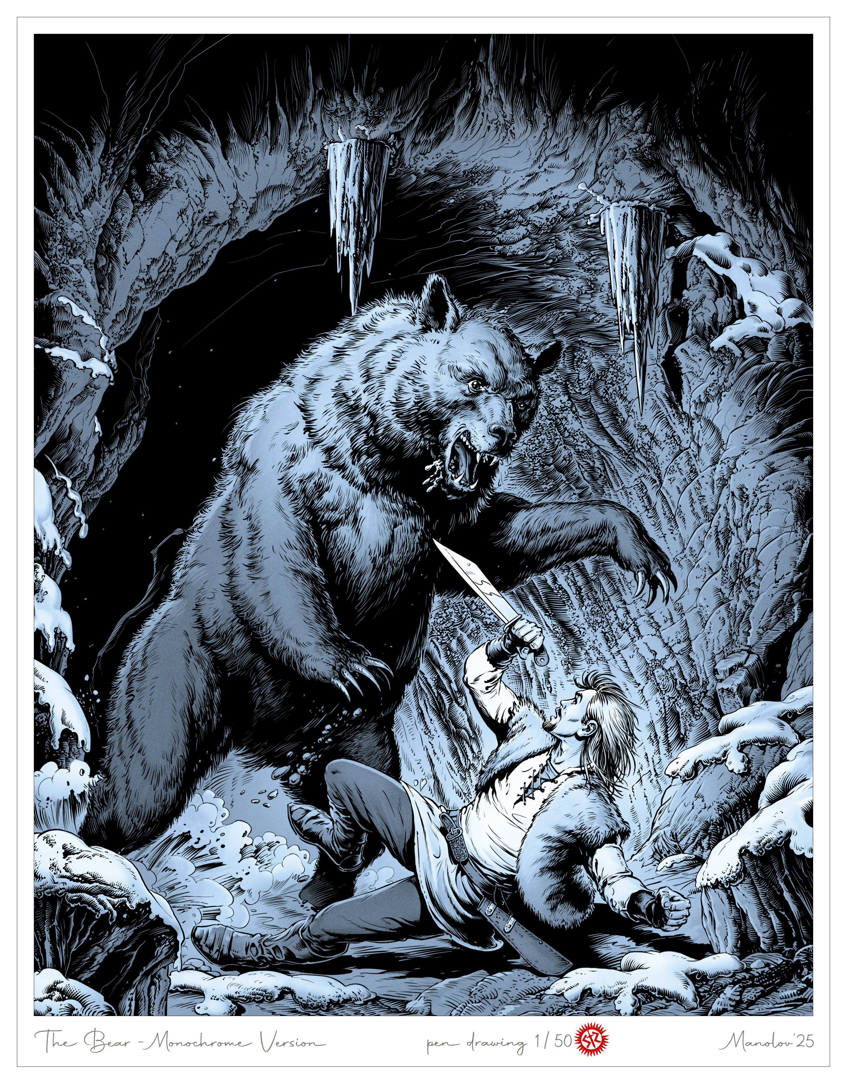 Медведь - монохромный вариант