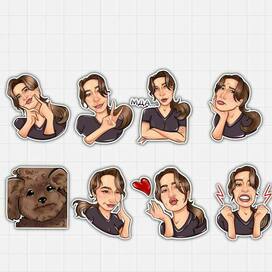 Стикеры для 14 февраля подарок