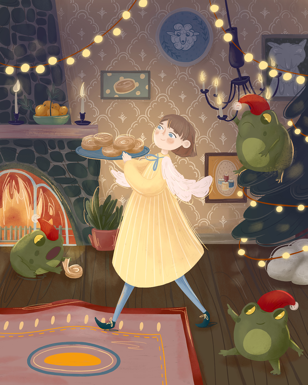 Праздничная иллюстрация/ Новый год/ Зима