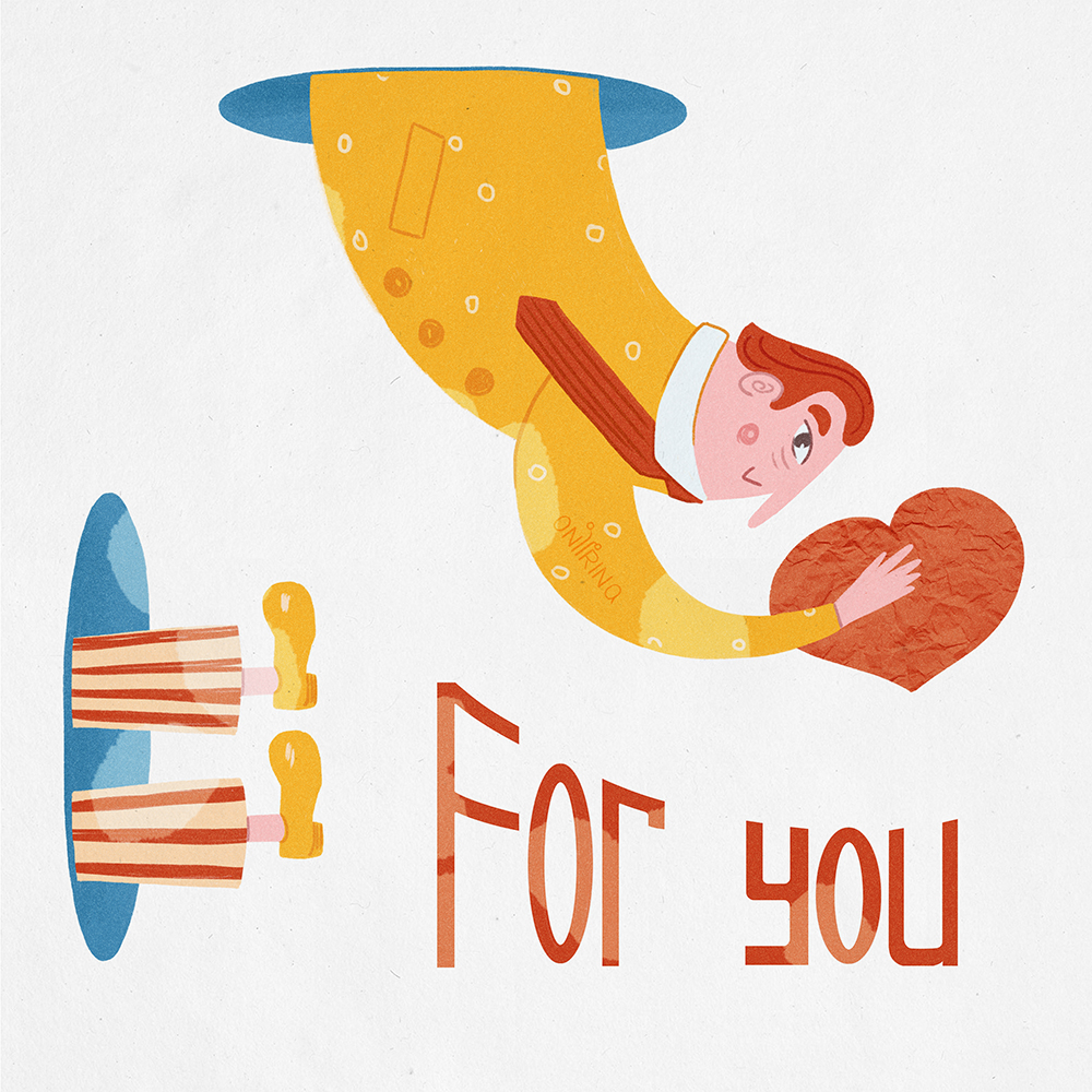 Иллюстрация/ Открытка/ 14 февраля