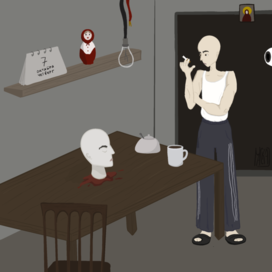 Иллюстрация к песне «Голова» - Кровосток