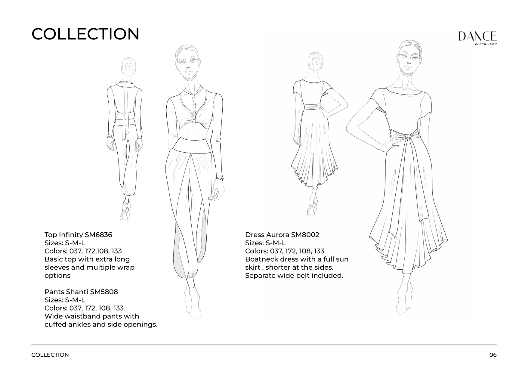 Иллюстрации для бренда одежды "Dance everywear".