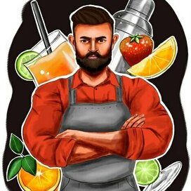 Брутальный бармен