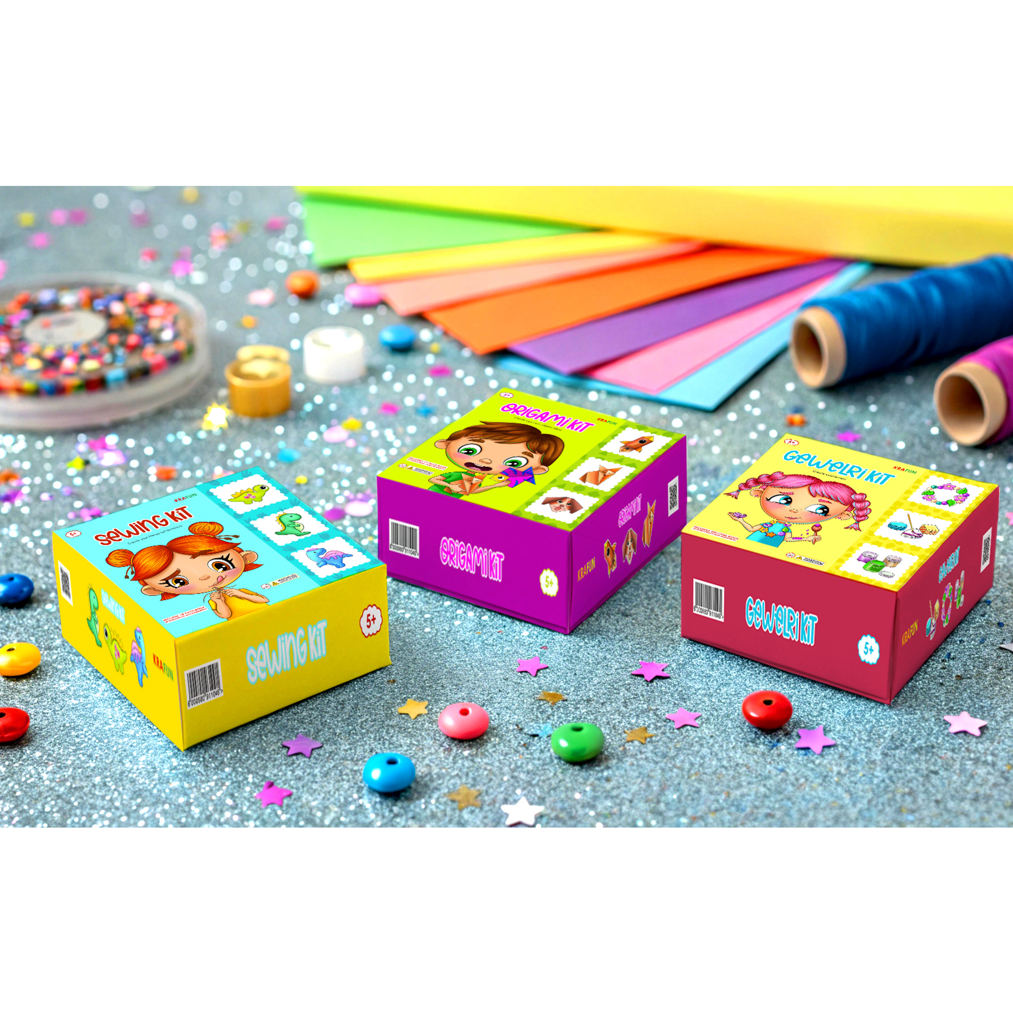 Серия упаковок для детского творчества