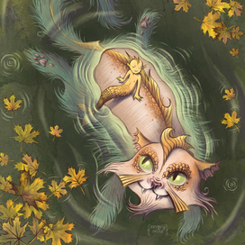 Мальчик-рыбка и кошачье существо