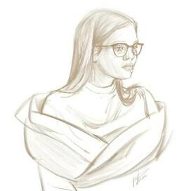 Портрет подруги с натуры