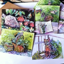 Серия открыток.