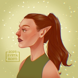 Портрет эльфийки 🧝‍♀️ 