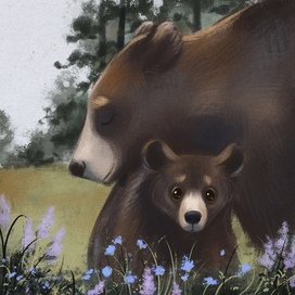 Медведи серия мама и малыш #3