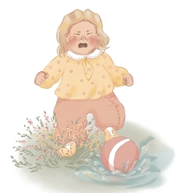 Наша Таня громко плачет. 