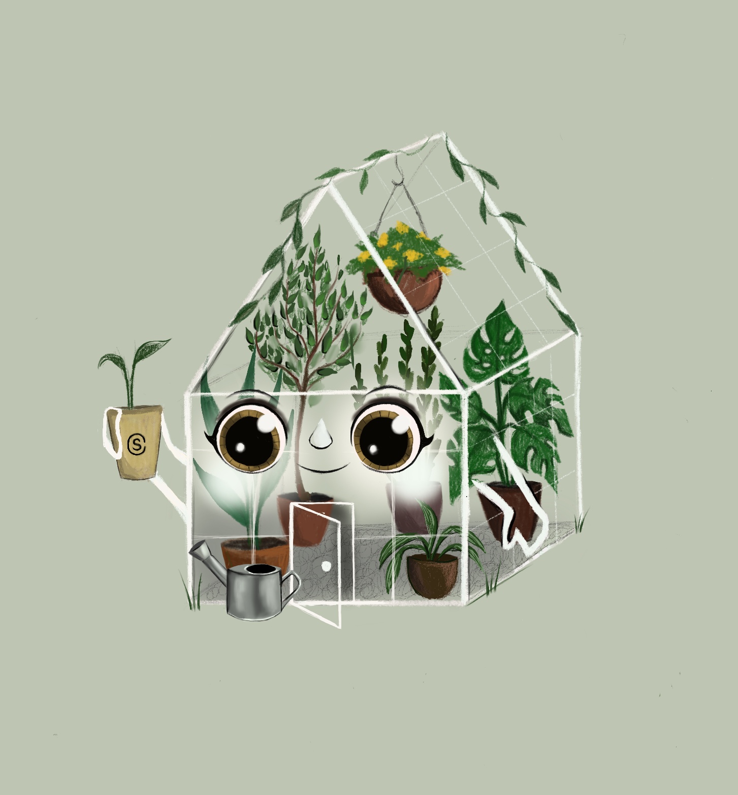 Персонаж был создан для конкурса «снт цветник» бренда «Skuratov”