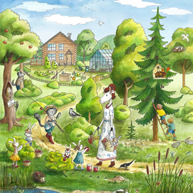 Виммельбух. Буква Ё. Семеро козлят и другие