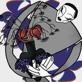 Иллюстрация поста для цветочного магазина «МАК»