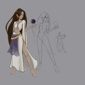 Концепция персонажа для иллюстрации