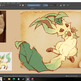 Кот как референс покемона)