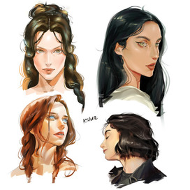 Портреты девушек