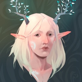 Портрет фэнтезийной друидки  