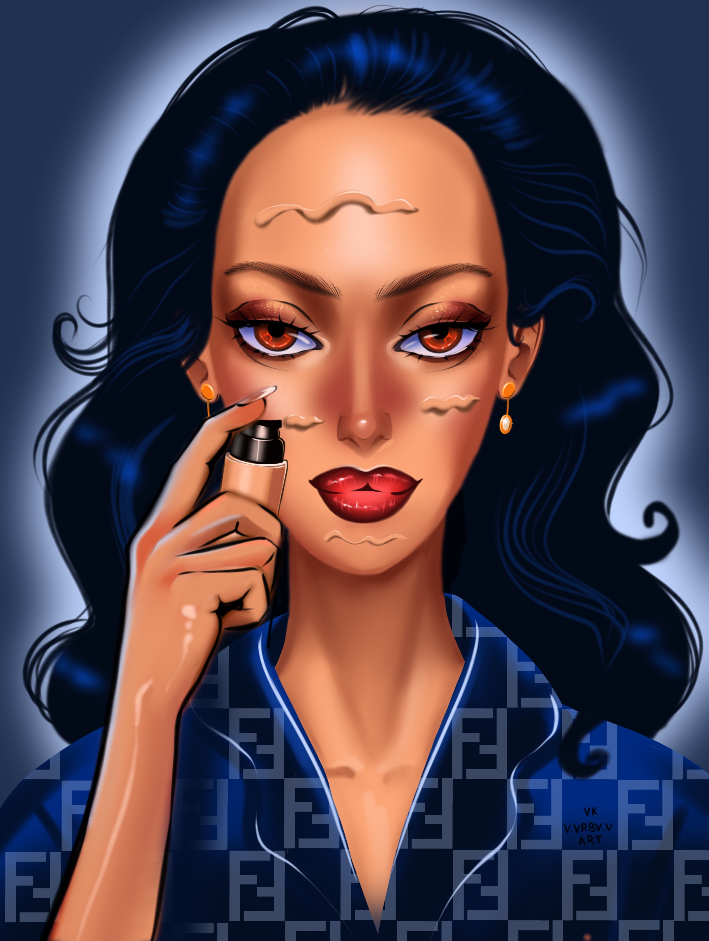 Fathion illustrations тональный крем