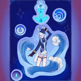 Стикерпак Фурина Де Фонтейн