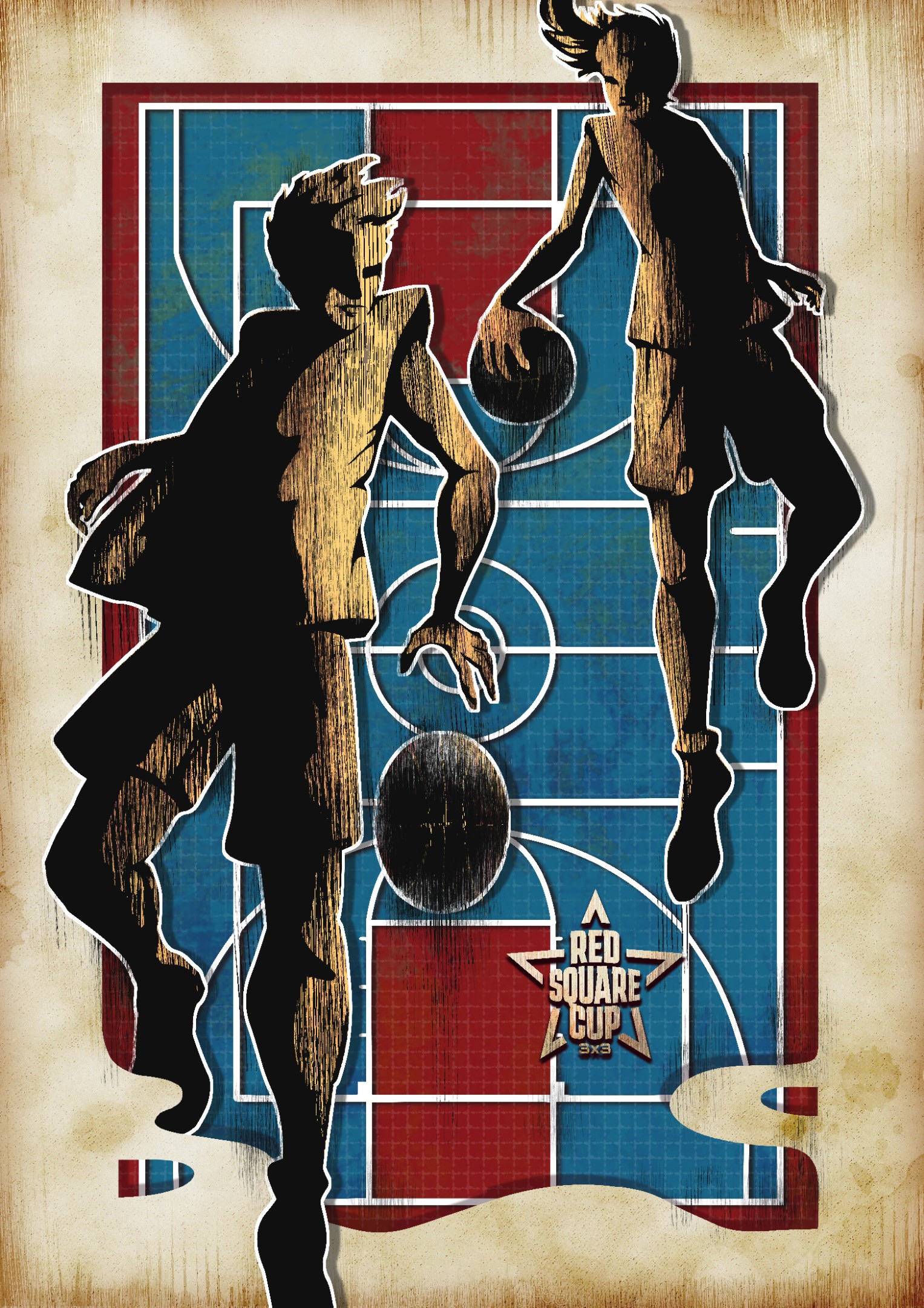 Постер для баскетбольного фестиваля