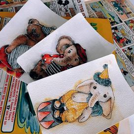 Акварельные открытки