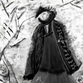 Девушка.Эскиз